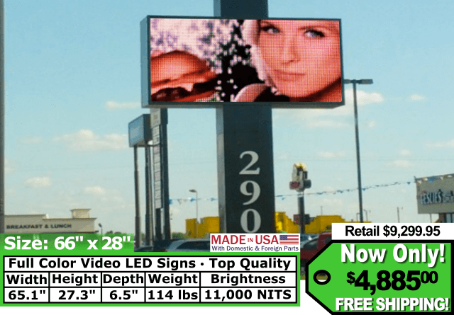 QOLR Pro Double-Sided Outdoor Programmable Led Sign