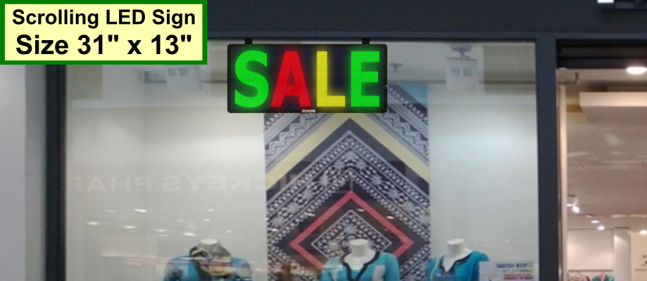 Buy Scrolling LED Sign & Programmable Electronic Message Signs Board